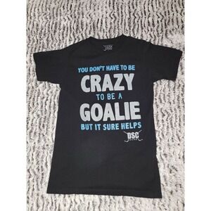 DSC Hockey Goalie Graphic T Shirt Black Size Small
